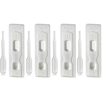 4 HCG Pregnancy Tests Strips Over 99% Accurate Testing Kit Fast Results at Home Rapid Early Detection Strips Sensitive Urine Tests for Women