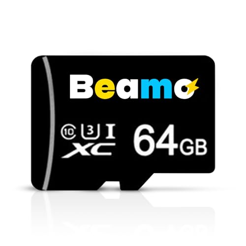 Beamo Preloaded 64GB Raspberry Pi OS [U3 Class 10 Speed] MicroSD Card Compatible with All Raspberry Pi Series 5, 500, 400, 4B, 3B, 3B, 3A, Zero 2 W, CM, Great for Easy Raspberry Pi OS Setup 64 Bit