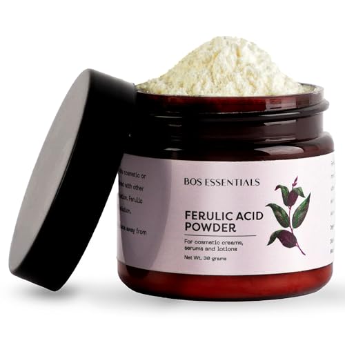 Pure Ferulic Acid Powder | Stabilizes Vitamin C | for use in DIY Creams and serums