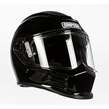 Simpson SPBL2 Speed Bandit Full Face Racing Helmet Size - Large - Gloss Black - Clear Shield Included - Dark Smoke Shield Pictured is Sold Separately
