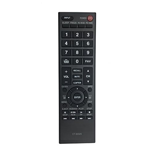 Replace Remote CT-90325 for Toshiba LCD LED TV 32C100U2 32C100UM 32C110U 32DT1