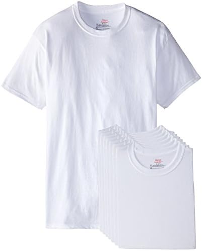 Hanes Mens 6-Pack Plus 2 Free Crew T-Shirts