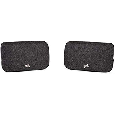 Polk Audio SR2 Wireless Surround Sound Speakers for Select Polk React and Magnifi Bars - Wireless Surround Sound System for TV, Easy Setup, Multiple Placement Options, 2 Count Pack of 1