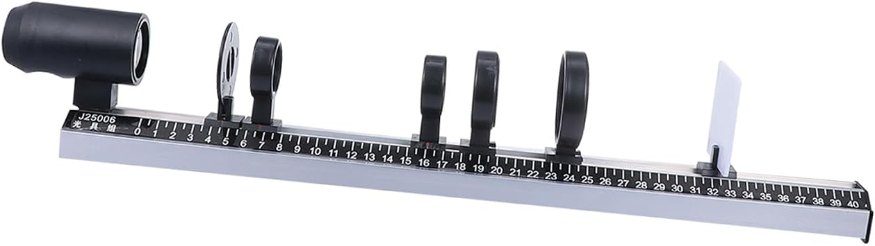 Labs Complete Optical Bench and Attachment Set Investigative Physical Meniscus Optical Instrument for Physics Class Science 9pcs/Set Peptone Mycological