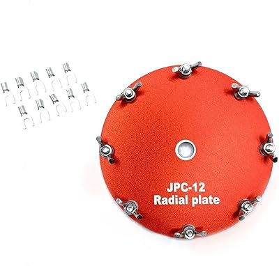 Aluminum Ground Grid Plate for PAC-12 for JPC-12 Portable Shortwave Antenna with 10 Fork Terminal Blocks 11cm Diameter