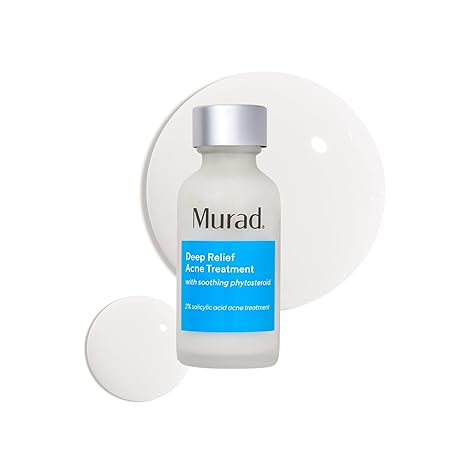Murad Deep Relief Acne Spot Treatment with 2% Salicylic Acid Patch-Like Liquid Treatment for Deep, Hormonal Acne & Breakouts 1 Fl Oz