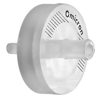 Omicron SFNY13PB Nylon Syringe Filter Non-Sterile, 13mm, 0.1 Micron, Pack of 100 HPLC CertifiedCross Reference 6789-1301