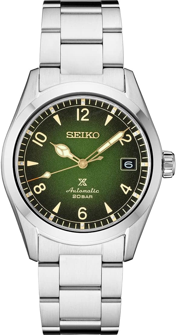 Seiko Mens Prospex Silver-Tone 38mm Stainless Steel Modern Watch SPB155