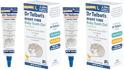 Dr. Talbots Night Time Baby Tooth Gel for Sore Gums - .53 oz Tube - Banana Flavor - for Ages 3-24 Months Pack of 2