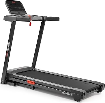 Sunny Health & Fitness Wi-Fi Smart Treadmill Walking Pad with Shock Absorption Cushioning, Home Fitness Cardio Equipment with SunnyFit App Access - Compact Foldable, Auto Incline, Under Desk Optional