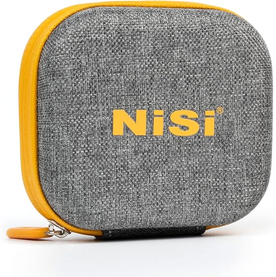 NiSi Small Circular Filter Caddy - Holder Case with 6 Pockets, Up to Size 62mm - Microfiber Lined, Hard Shell, Water-Resistant