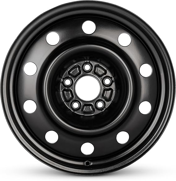 for 2007-2012 Dodge Caliber 17 Inch Painted Black Rim - OE Direct Replacement - Road Ready Car Wheel