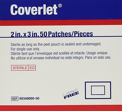 Coverlet Adhesive Strips, 2 x 3 Inch, 50 Count